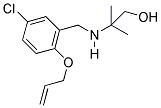 2-([2-(ALLYLOXY)-5-CHLOROBENZYL]AMINO)-2-METHYLPROPAN-1-OL 结构式