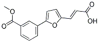 (2E)-3-(5-[3-(Methoxycarbonyl)phenyl]-2-furyl)acrylic acid 结构式