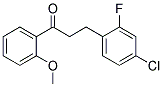 3-(4-CHLORO-2-FLUOROPHENYL)-2'-METHOXYPROPIOPHENONE 结构式