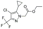 (4-CHLORO-5-CYCLOPROPYL-3-TRIFLUOROMETHYL-PYRAZOL-1-YL)-ACETIC ACID ETHYL ESTER 结构式