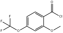 2-METHOXY-4-(TRIFLUOROMETHOXY)BENZOYL CHLORIDE 结构式