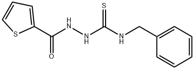 4-BENZYL-1-(THIOPHENE-2-CARBONYL)THIOSEMICARBAZIDE 结构式