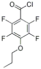 2,3,5,6-TETRAFLUORO-4-PROPOXYBENZOYL CHLORIDE 结构式