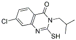 7-CHLORO-3-ISOBUTYL-2-MERCAPTOQUINAZOLIN-4(3H)-ONE 结构式