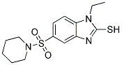 1-ETHYL-5-(PIPERIDIN-1-YLSULFONYL)-1H-BENZIMIDAZOLE-2-THIOL 结构式