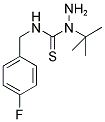 1-TERT-BUTYL-N-(4-FLUOROBENZYL)HYDRAZINECARBOTHIOAMIDE 结构式