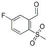 5-FLUORO-2-(METHYLSULFONYL)BENZALDEHYDE 结构式