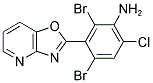 2,4-DIBROMO-6-CHLORO-3-[1,3]OXAZOLO[4,5-B]PYRIDIN-2-YLANILINE 结构式