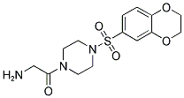 2-AMINO-1-[4-(2,3-DIHYDRO-BENZO[1,4]DIOXINE-6-SULFONYL)-PIPERAZIN-1-YL]-ETHANONE 结构式