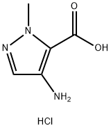 4-氨基-1-甲基-1H-吡唑-5-羧酸盐酸盐 结构式