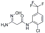 N1-[2-CHLORO-5-(TRIFLUOROMETHYL)PHENYL]-3-AMINO-3-HYDROXYIMINOPROPANAMIDE 结构式