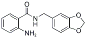 2-AMINO-N-(1,3-BENZODIOXOL-5-YLMETHYL)BENZAMIDE 结构式