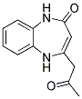 2H-1,5-BENZODIAZEPIN-2-ONE, 1,5-DIHYDRO-4-(2-OXOPROPYL)- 结构式