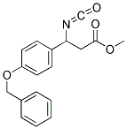 METHYL-3-ISOCYANATO-3-(4-BENZYLOXYPHENYL) PROPIONATE 结构式