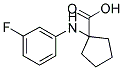 1-(3-FLUORO-PHENYLAMINO)-CYCLOPENTANECARBOXYLIC ACID 结构式