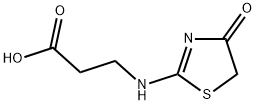 3-(4-氧代-4,5-二氢-噻唑-2-基氨基)-丙酸 结构式