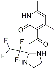 4,6-DIMETHYL-3-{[2-(1,1,2,2-TETRAFLUOROETHYL)IMIDAZOLIDIN-2-YL]ACETYL}PYRIDIN-2(1H)-ONE 结构式