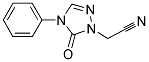 2-(5-OXO-4-PHENYL-4,5-DIHYDRO-1H-1,2,4-TRIAZOL-1-YL)ACETONITRILE 结构式