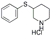 3-(PHENYLTHIO)PIPERIDINE HYDROCHLORIDE 结构式