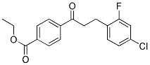 4'-CARBOETHOXY-3-(4-CHLORO-2-FLUOROPHENYL)PROPIOPHENONE 结构式