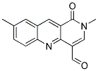 2,8-DIMETHYL-1-OXO-1,2-DIHYDROBENZO[B]-1,6-NAPHTHYRIDINE-4-CARBALDEHYDE 结构式