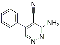 3-AMINO-5-PHENYL-4-PYRIDAZINECARBONITRILE 结构式