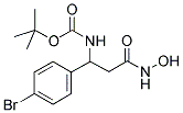 [1-(4-BROMO-PHENYL)-2-HYDROXYCARBAMOYL-ETHYL]-CARBAMIC ACID TERT-BUTYL ESTER 结构式