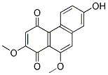 2,10-DIMETHOXY-7-HYDROXY-1,4-PHENANTHRAQUINONE 结构式