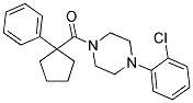 4-(2-CHLOROPHENYL)PIPERAZINYL PHENYLCYCLOPENTYL KETONE 结构式