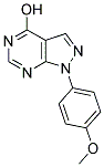 1-(4-METHOXYPHENYL)-1H-PYRAZOLO[3,4-D]PYRIMIDIN-4-OL 结构式