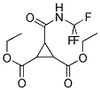DIETHYL 3-[[(TRIFLUOROMETHYL)AMINO]CARBONYL]-1,2-CYCLOPROPANEDICARBOXYLATE 结构式