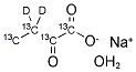 2-KETOBUTYRIC ACID-13C4,3,3-D2 SODIUM SALT HYDRATE 结构式