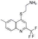 4-(2-AMINOETHYLTHIO)-6-METHYL-2-(TRIFLUOROMETHYL)QUINOLINE 结构式