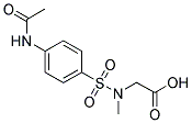 [(4-ACETYLAMINO-BENZENESULFONYL)-METHYL-AMINO]-ACETIC ACID 结构式