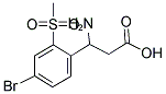 3-AMINO-3-(4-BROMO-2-METHANESULFONYL-PHENYL)-PROPIONIC ACID 结构式