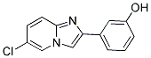 3-(6-CHLOROIMIDAZO[1,2-A]PYRIDIN-2-YL)PHENOL 结构式