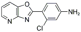 3-CHLORO-4-OXAZOLO[4,5-B]PYRIDIN-2-YL-PHENYLAMINE 结构式