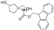 (3-HYDROXY-1-HYDROXYMETHYL-CYCLOPENTYL)-CARBAMIC ACID 9H-FLUOREN-9-YLMETHYL ESTER 结构式