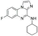 N-CYCLOHEXYL-7-FLUOROIMIDAZO[1,2-A]QUINOXALIN-4-AMINE 结构式