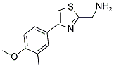 [4-(4-METHOXY-3-METHYLPHENYL)-1,3-THIAZOL-2-YL]METHANAMINE 结构式