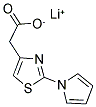 LITHIUM [2-(1H-PYRROL-1-YL)-1,3-THIAZOL-4-YL]ACETATE 结构式