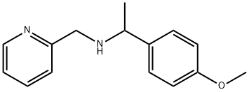 [1-(4-METHOXY-PHENYL)-ETHYL]-PYRIDIN-2-YLMETHYL-AMINE 结构式