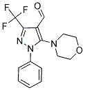 5-MORPHOLIN-4-YL-1-PHENYL-3-TRIFLUOROMETHYL-1H-PYRAZOLE-4-CARBALDEHYDE 结构式
