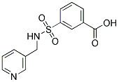 3-[[(PYRIDIN-3-YLMETHYL)AMINO]SULFONYL]BENZOIC ACID 结构式