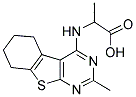 2-(2-METHYL-5,6,7,8-TETRAHYDRO-BENZO[4,5]THIENO-[2,3-D]PYRIMIDIN-4-YLAMINO)-PROPIONIC ACID 结构式