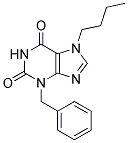 3-BENZYL-7-BUTYL-3,7-DIHYDRO-PURINE-2,6-DIONE 结构式