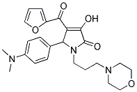 5-(4-(DIMETHYLAMINO)PHENYL)-4-(FURAN-2-CARBONYL)-3-HYDROXY-1-(3-MORPHOLINOPROPYL)-1H-PYRROL-2(5H)-ONE 结构式