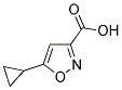 5-CYCLOPROPYL-ISOXAZOLE-3-CARBOXYLIC ACID 结构式