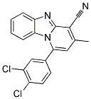 1-(3,4-DICHLOROPHENYL)-3-METHYLPYRIDO[1,2-A]BENZIMIDAZOLE-4-CARBONITRILE 结构式
