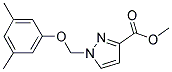1-(3,5-DIMETHYL-PHENOXYMETHYL)-1 H-PYRAZOLE-3-CARBOXYLIC ACID METHYL ESTER 结构式